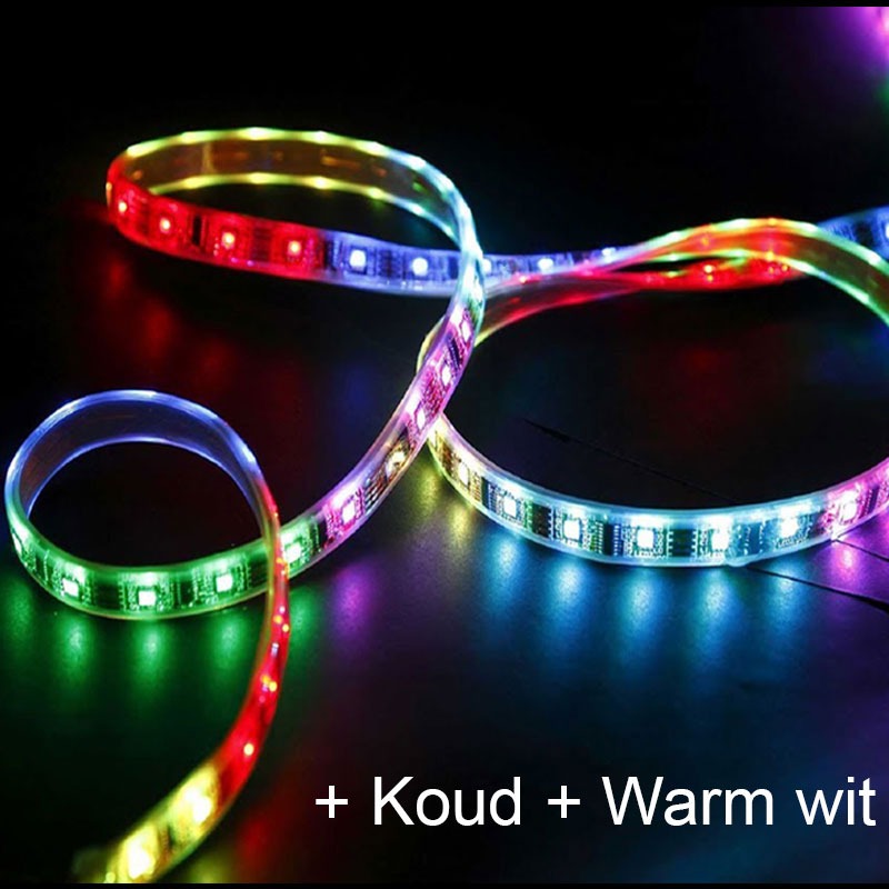 5 Meter - RGB + Dual White - Slimme ledstrip + ontvanger 5 Meter - RGB + Dual White - Slimme ledstrip + ontvanger